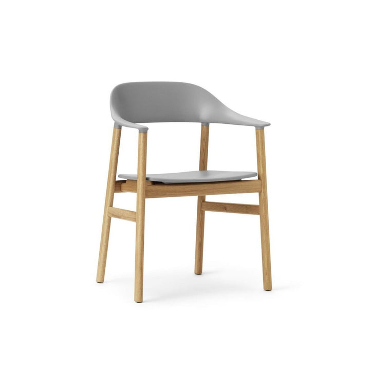 Normann Copenhagen Herit Armstol, Grå / Eg