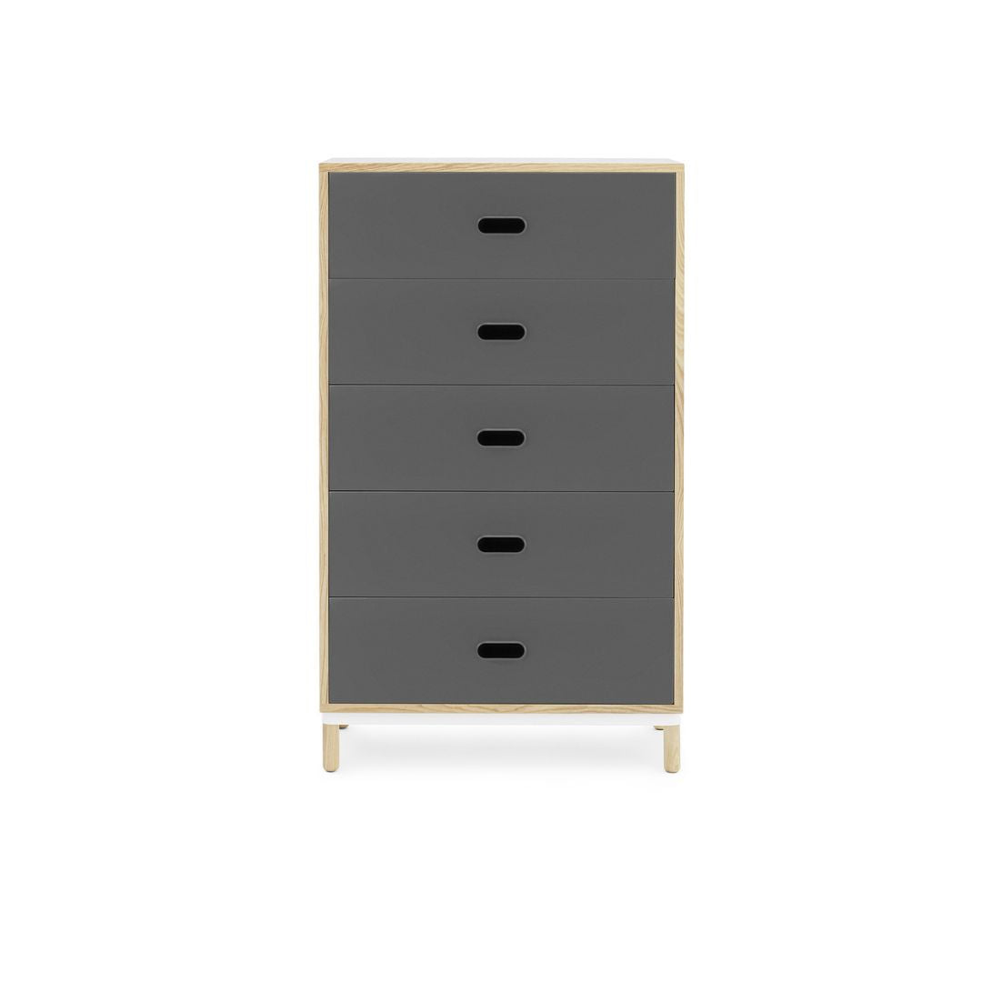 Normann Copenhagen Kabino Kommode m. 5 Schubladen - Grau
