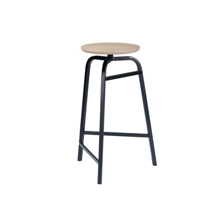 Northern Treble Barhocker H65, Schwarz/Eiche