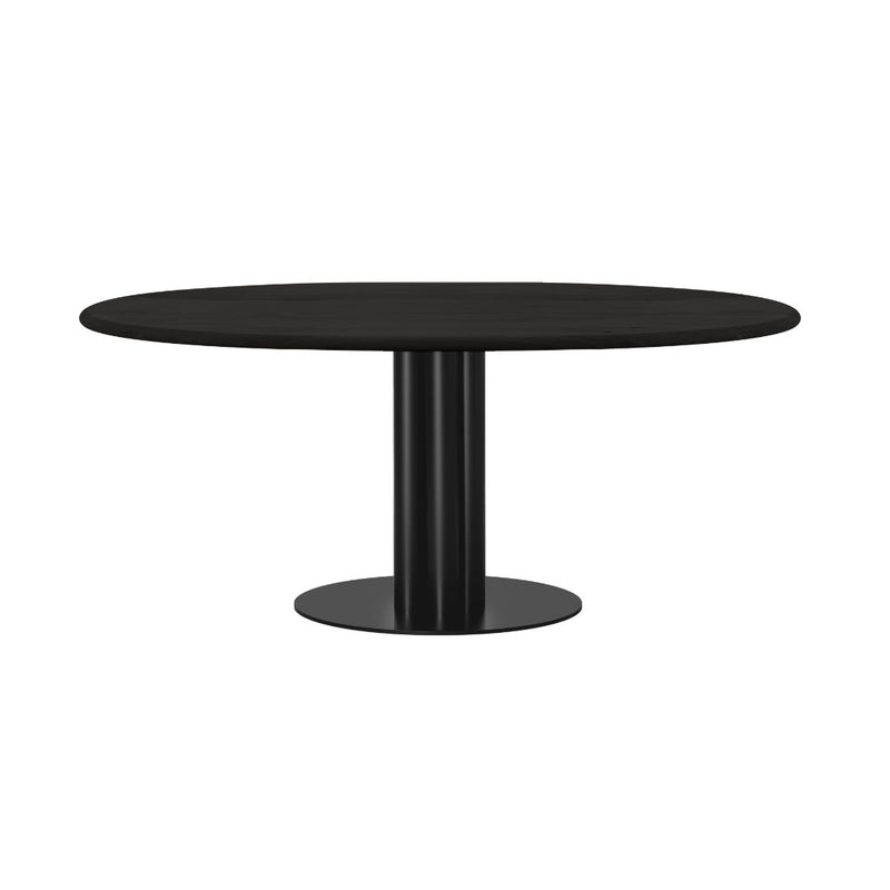 LOUISE ROE Roundabout Dining Table Ø160, Black Douglas Pinewood