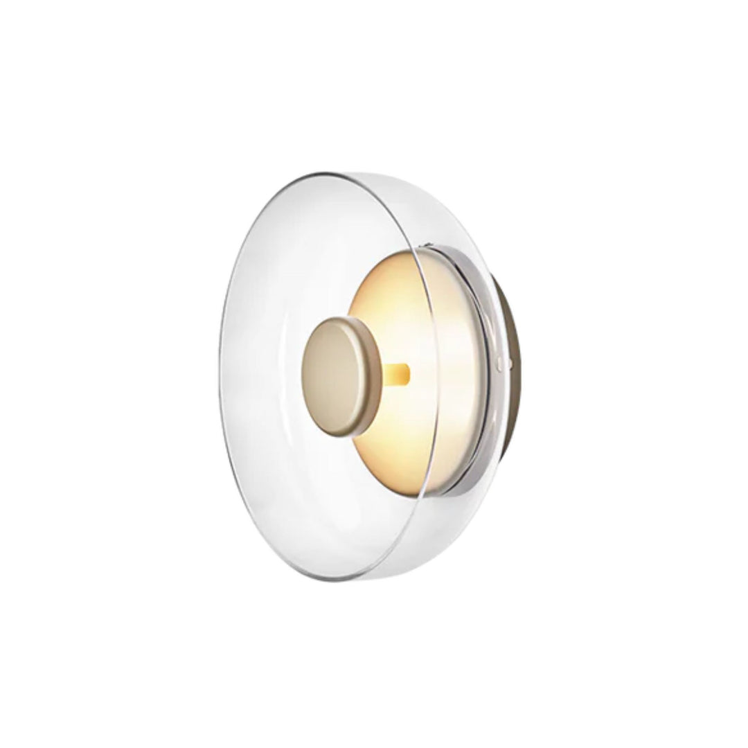 Nuura Blossi Wall Væglampe Ø29, Nordic gold / Clear