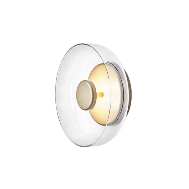 Nuura Blossi Wall Væglampe Ø29, Nordic gold / Clear