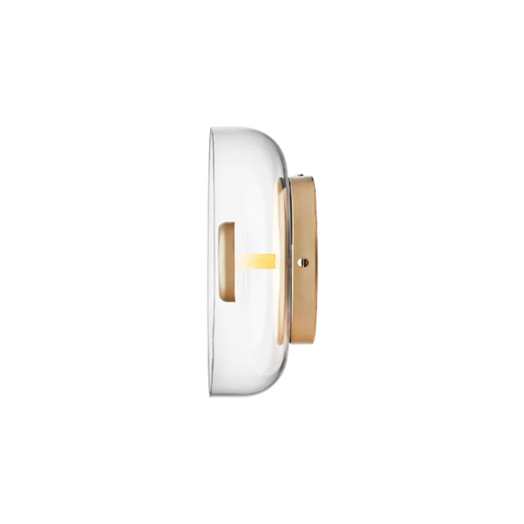 Nuura Blossi Wall Væglampe Ø29, Nordic gold / Clear