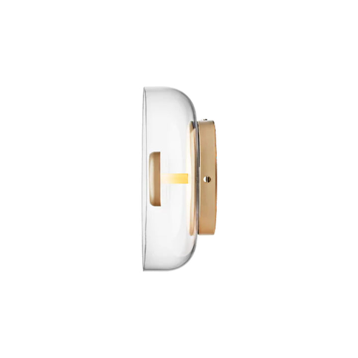 Nuura Blossi Wall Væglampe Ø29, Nordic gold / Clear