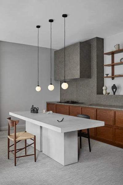 Nuura Apiales 1 Pendel, Satin sort / Opal