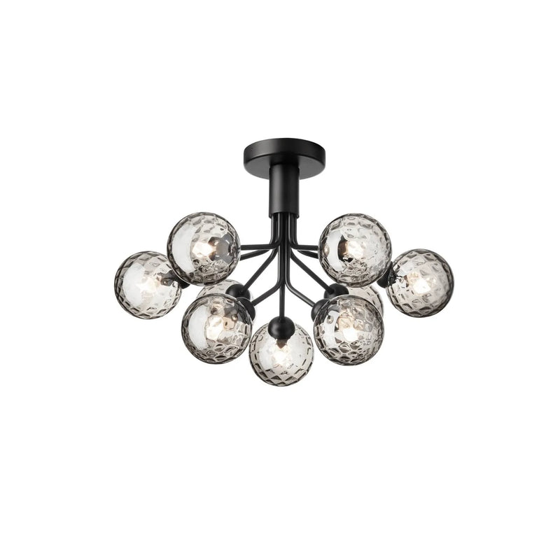 Nuura Apiales 9 Loftlampe, Satin sort / Optic smoked