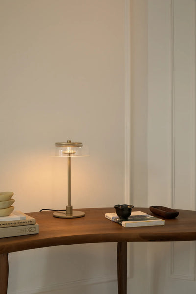 Nuura Blossi Table Bordlampe Small, Nordic gold / Clear