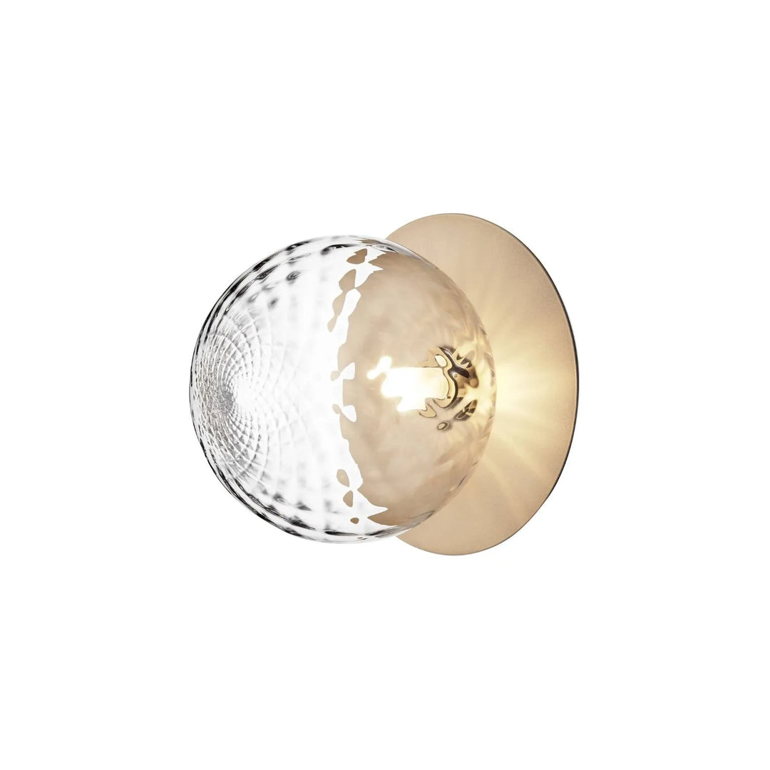 Nuura Liila 1 Large Væg / Loftlampe, Nordic gold / Optic clear