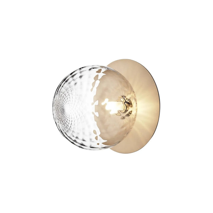 Nuura Liila 1 Large Væg / Loftlampe, Nordic gold / Optic clear