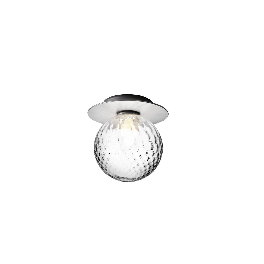 Nuura Liila 1 Medium Wand-/Deckenleuchte, Hellgrau/Optisch klar