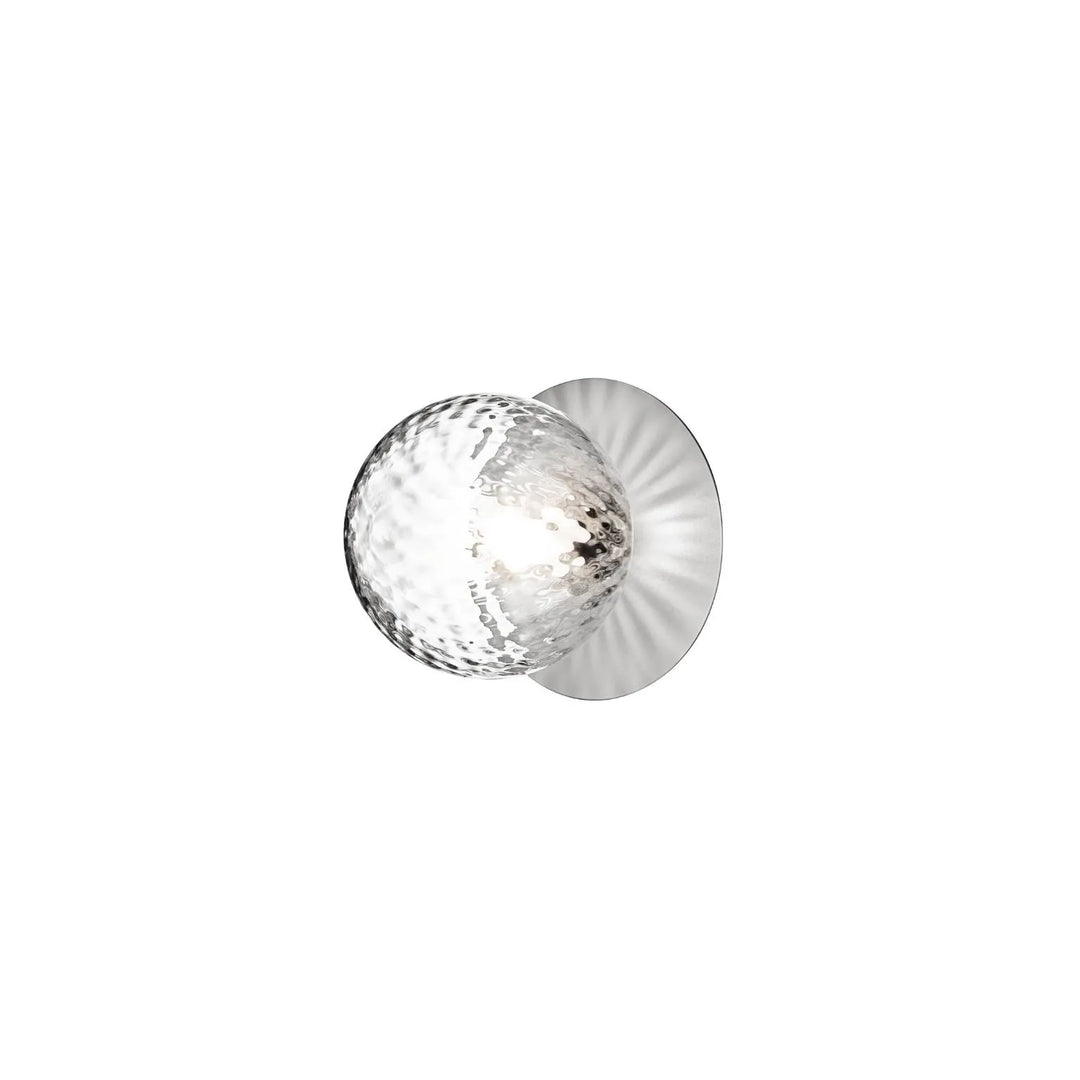 Nuura Liila 1 Medium Wand-/Deckenleuchte, Hellgrau/Optisch klar