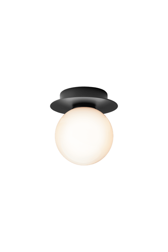Nuura Liila 1 Small Væg / Loftlampe, Sort / Opal