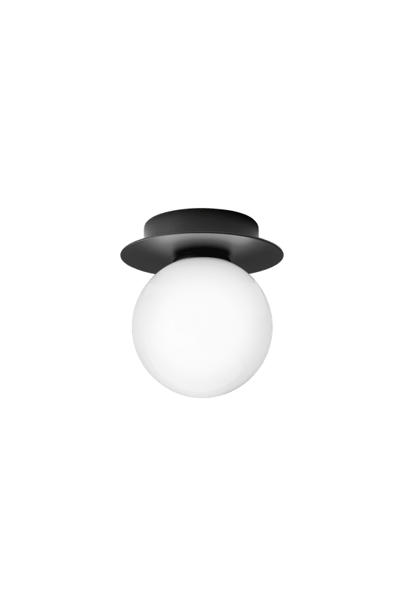 Nuura Liila 1 Small Væg / Loftlampe, Sort / Opal