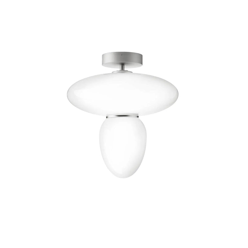 Nuura Rizzatto 42 Loftlampe, Satin silver / Opal