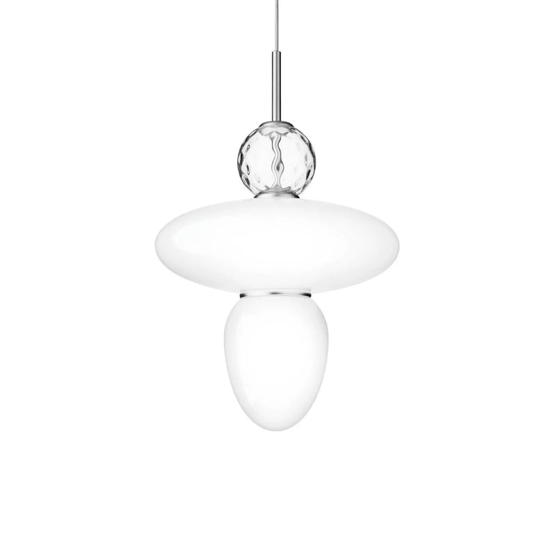 Nuura Rizzatto 43 Pendel, Satin silver / Opal