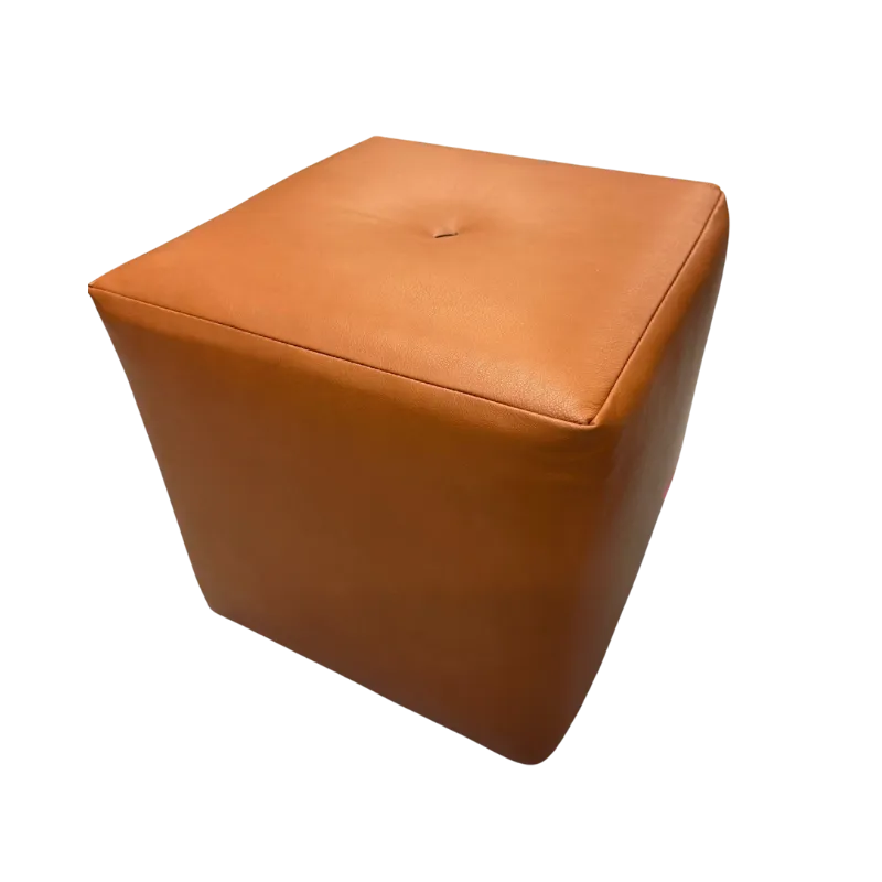 Bent Hansen Otto Puf, 40x40cm, Cognac Læder