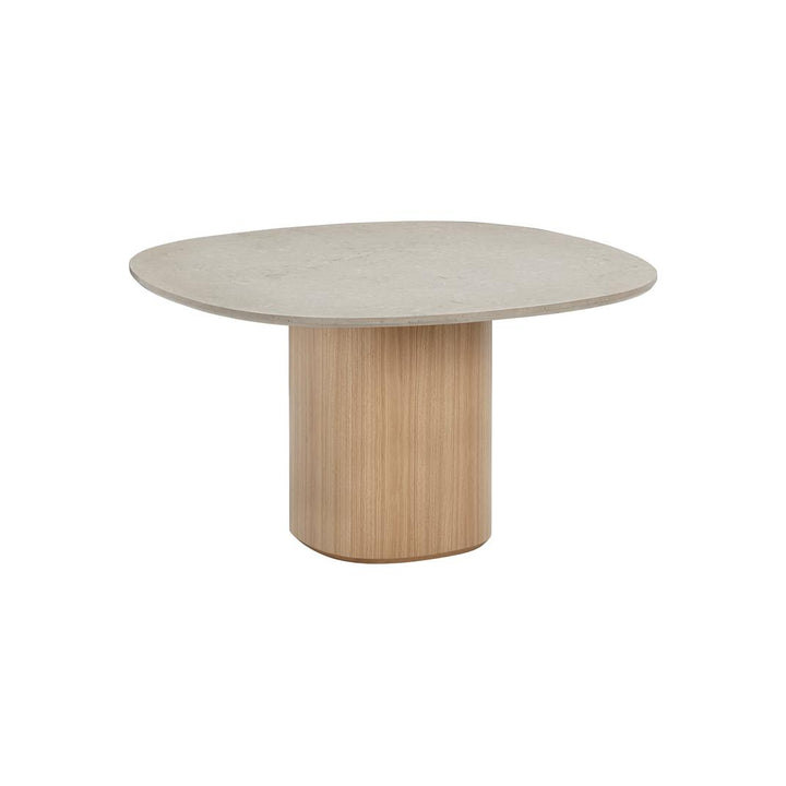 Wendelbo Ovata Bord Ø130, Kalksten/Eg