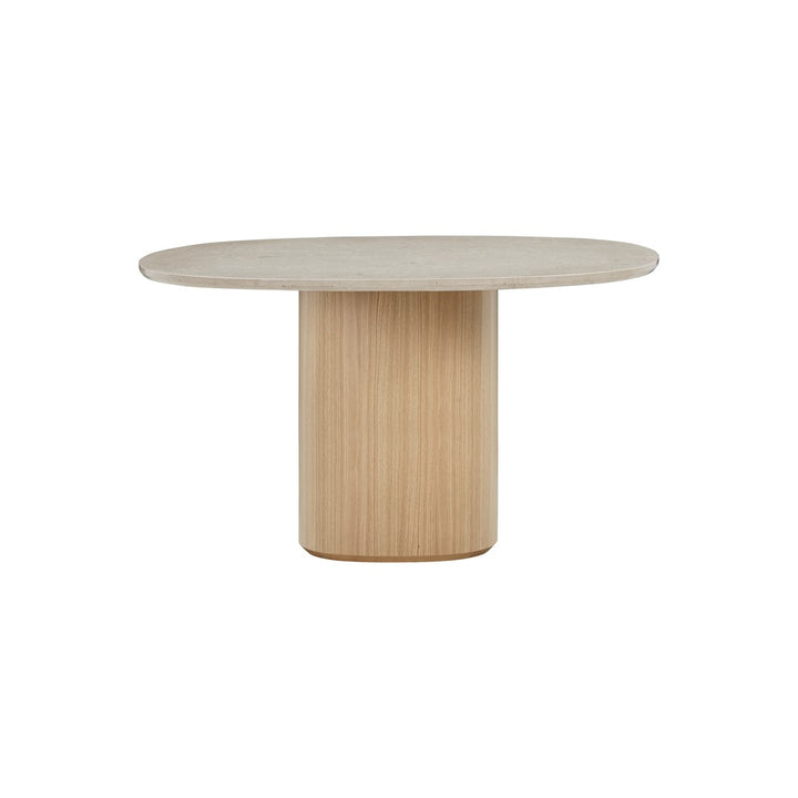 Wendelbo Ovata Bord Ø130, Kalksten/Eg