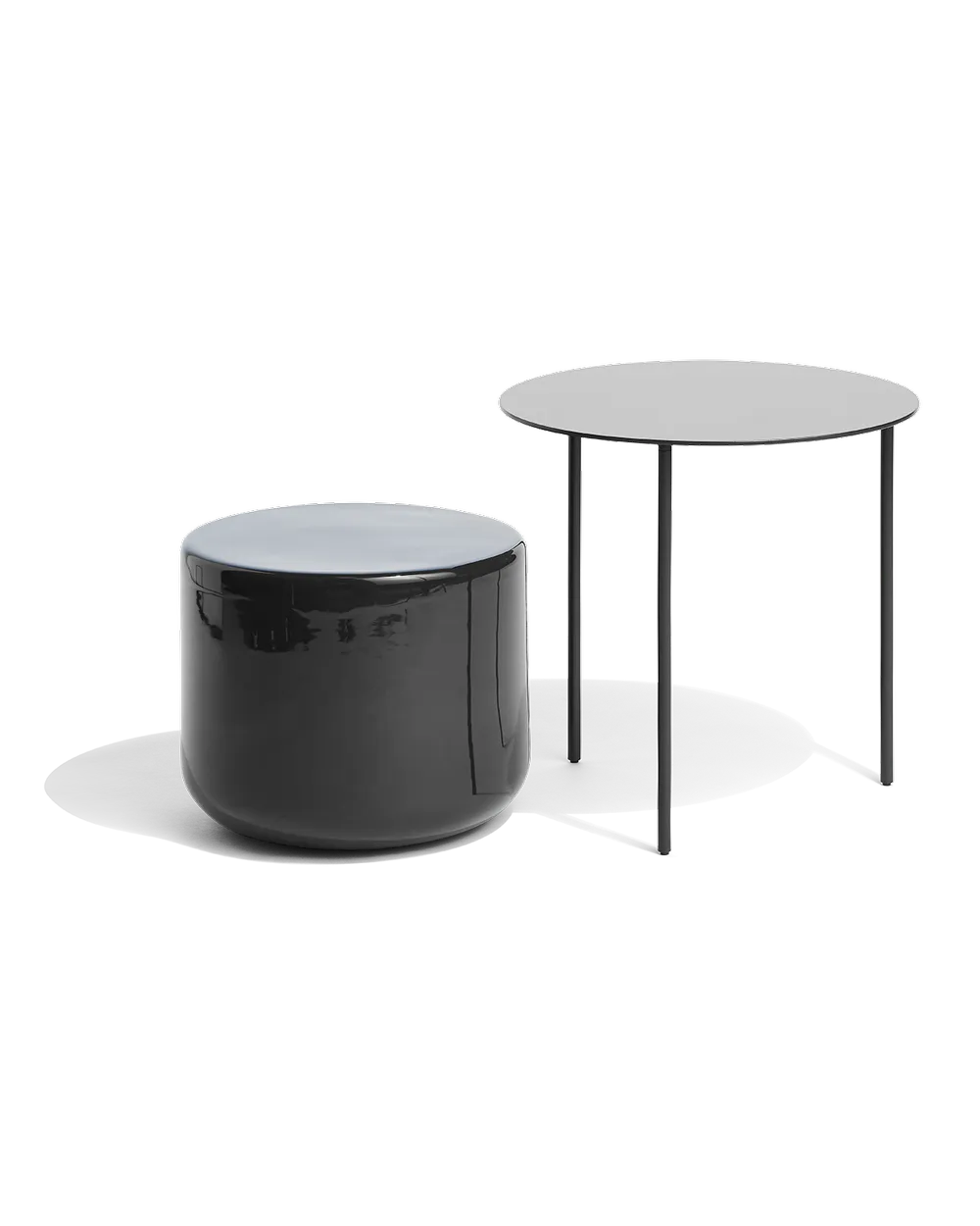 Møbel Copenhagen PAIR Table Medium, Metal Sidebord - Black