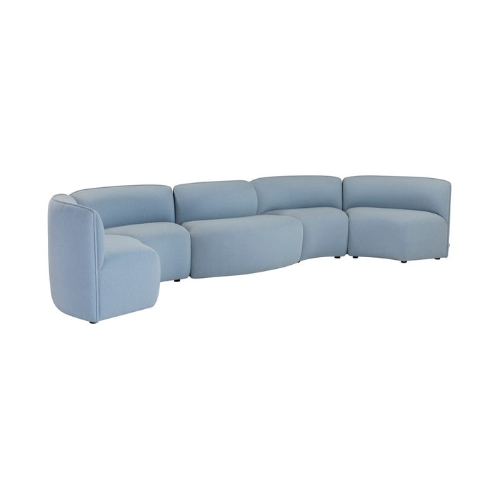 Wendelbo Panorama Dine Modul Sofa, Lyseblå (Cyber col. 2401)
