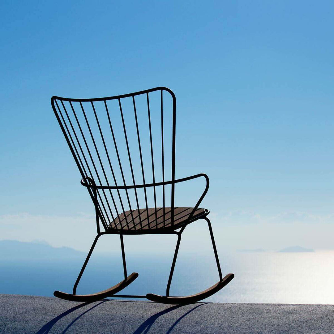HOUE PAON Outdoor Rocking Chair, Blue
