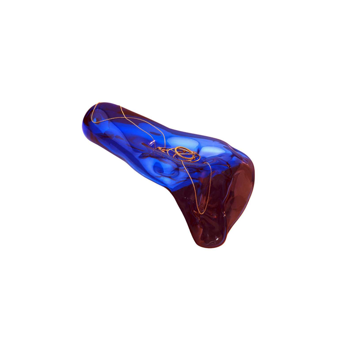 Reevein Studios Spora Skulptur Mellem - Electric Blue