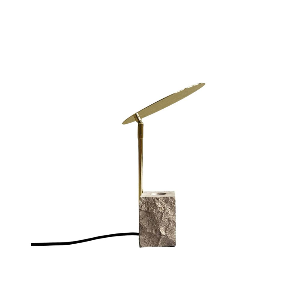 101 Copenhagen Reflect Table Lamp, Limestone / Messing