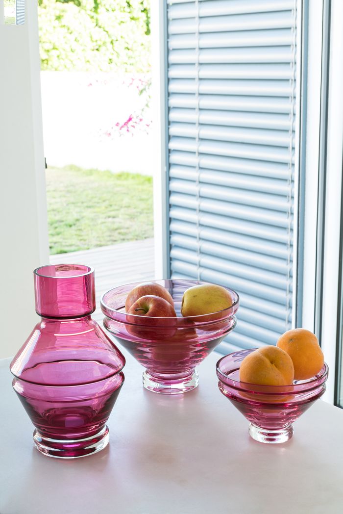raawii Relæ, Large Vase, Rubine Red