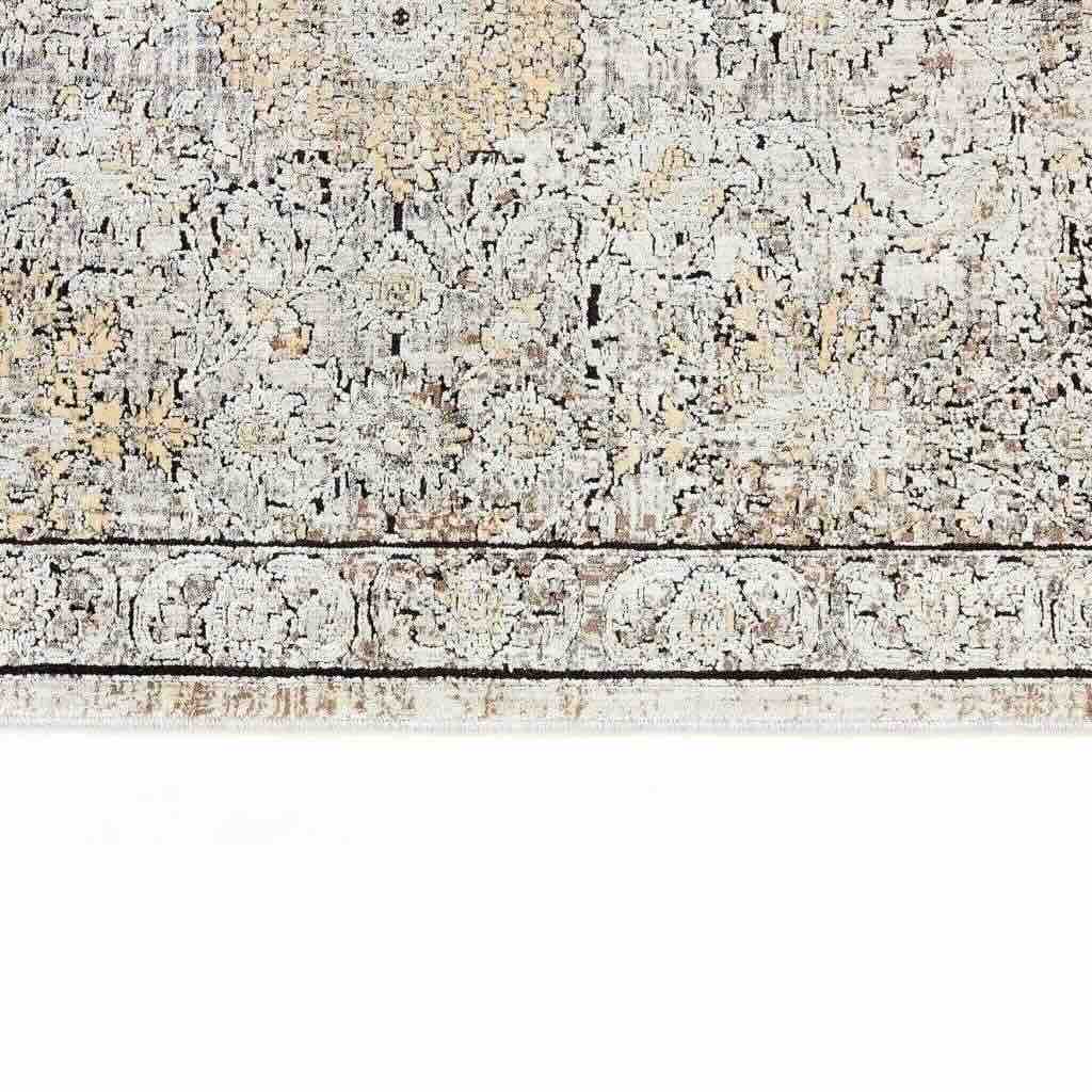 Rezas Abstract Gulvtæppe 160 x 230, Dark Grey Brown