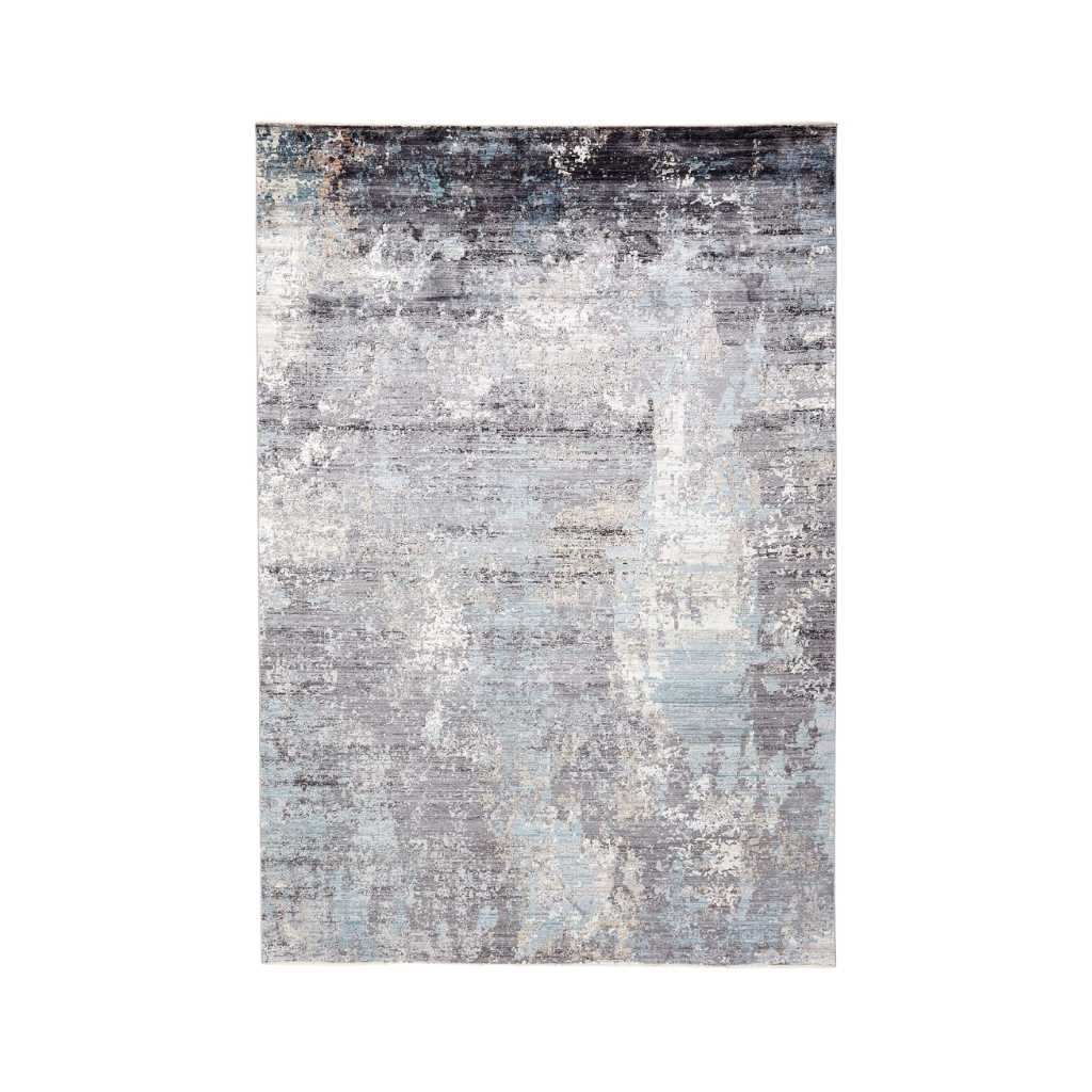 Rezas Abstract Gulvtæppe 200 x 300, Blue Grey