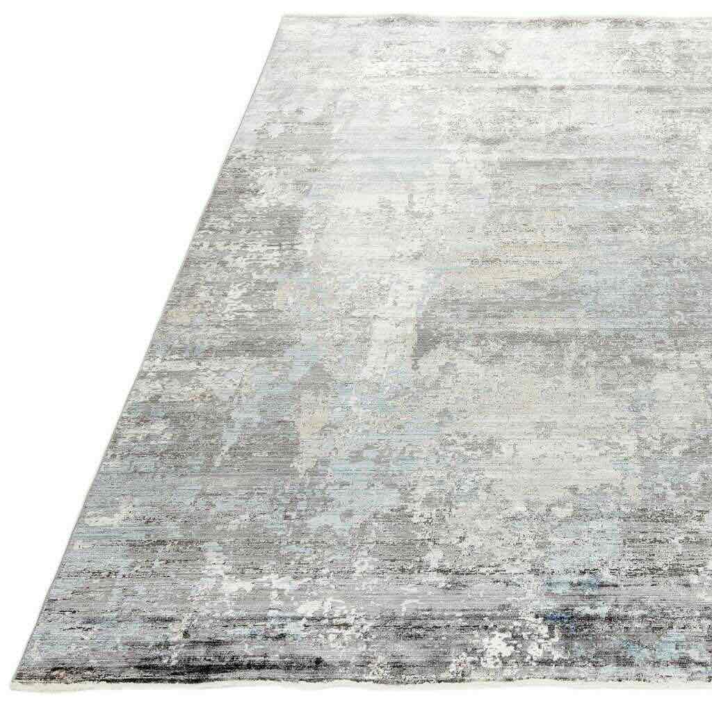 Rezas Abstract Gulvtæppe 200 x 300, Blue Grey
