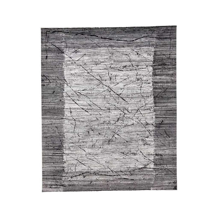 Rezas Abstract Gulvtæppe 240 x 300, Grey Black