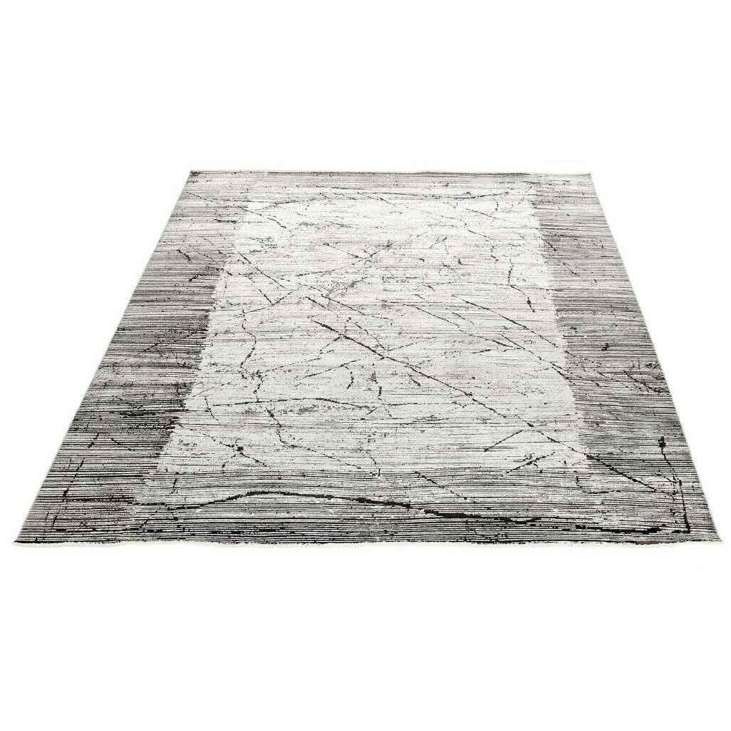 Rezas Abstract Gulvtæppe 240 x 300, Grey Black