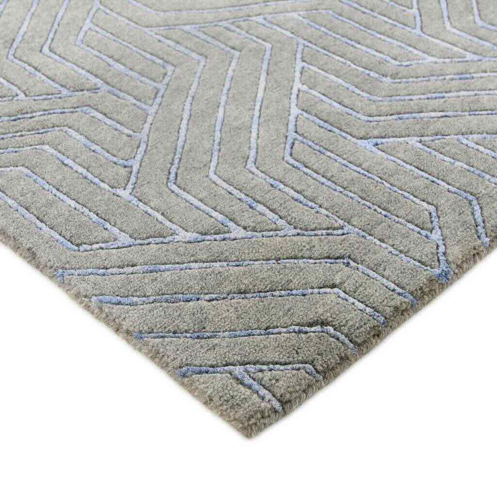 Rezas Companion Gulvtæppe 250 x 300, Grey Light Blue