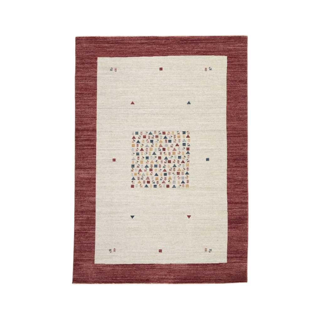 Rezas Everyday Gabbeh Gulvtæppe 170 x 240, Red White