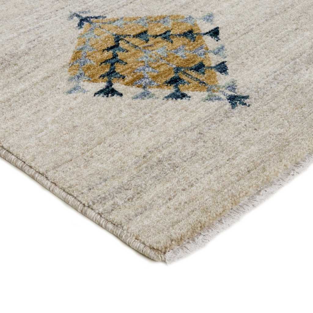 Rezas Everyday Gabbeh Gulvtæppe 200 x 290, White Blue