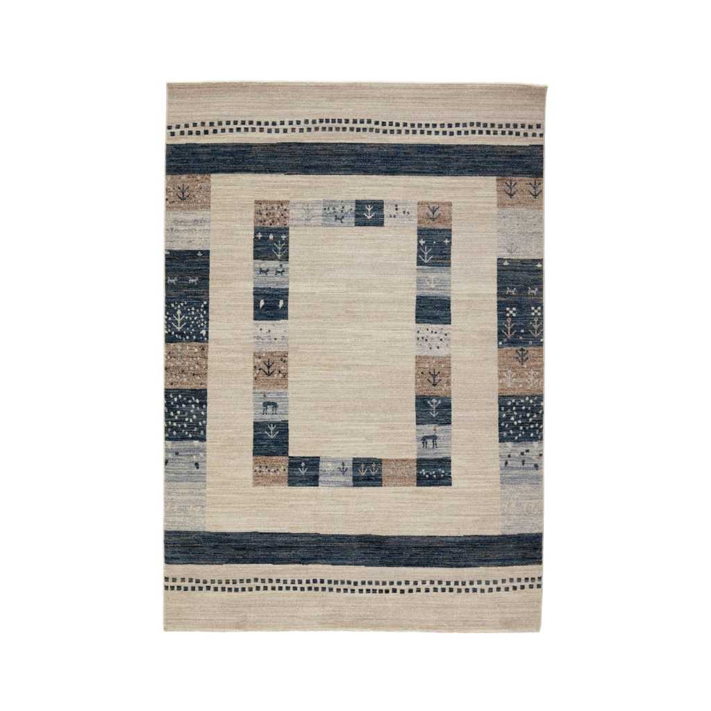 Rezas Everyday Gabbeh Gulvtæppe 170 x 240, Blue White