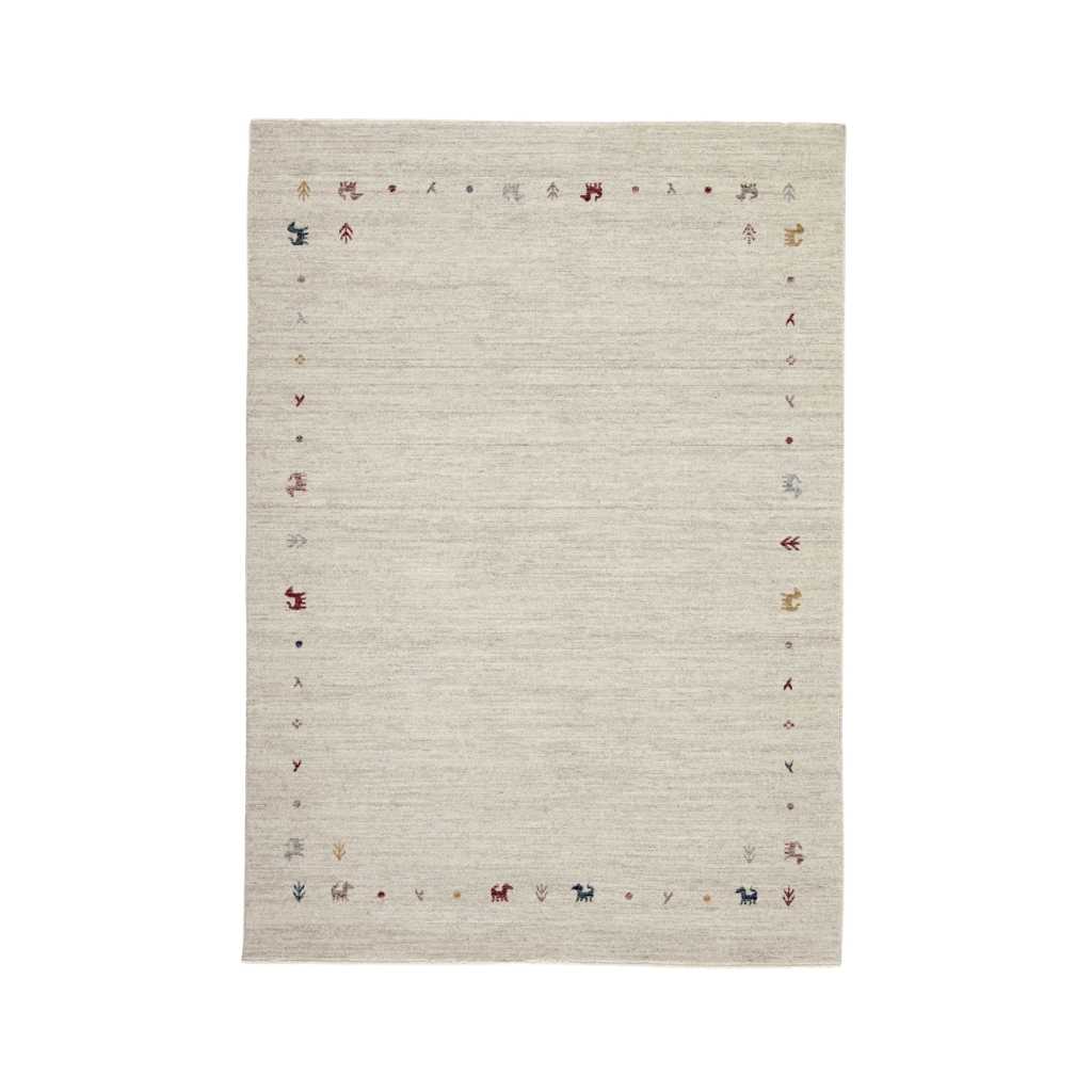 Rezas Everyday Gabbeh Gulvtæppe 200 x 290, White