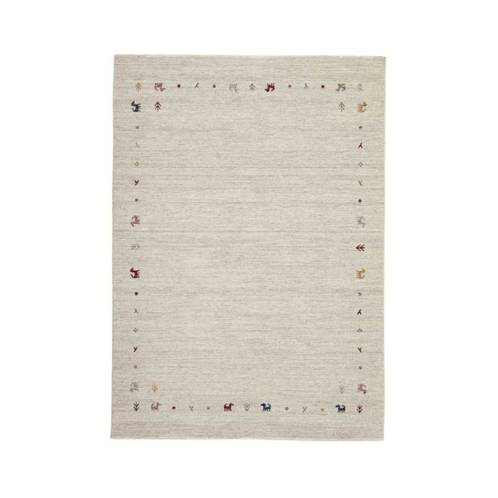 Rezas Everyday Gabbeh Gulvtæppe 200 x 290, White