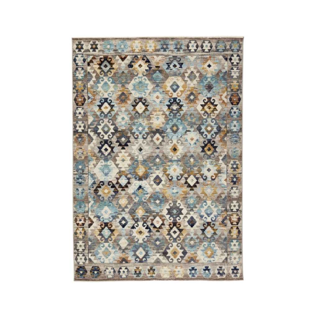 Rezas Everyday Kelim 1 Gulvtæppe 240 x 340, Brown Blue