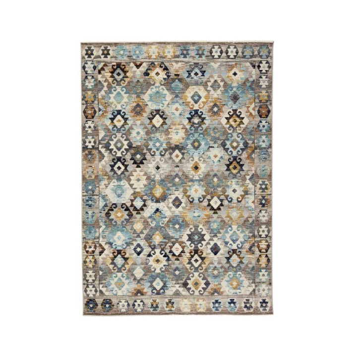 Rezas Everyday Kelim 1 Gulvtæppe 300 x 400, Brown Blue