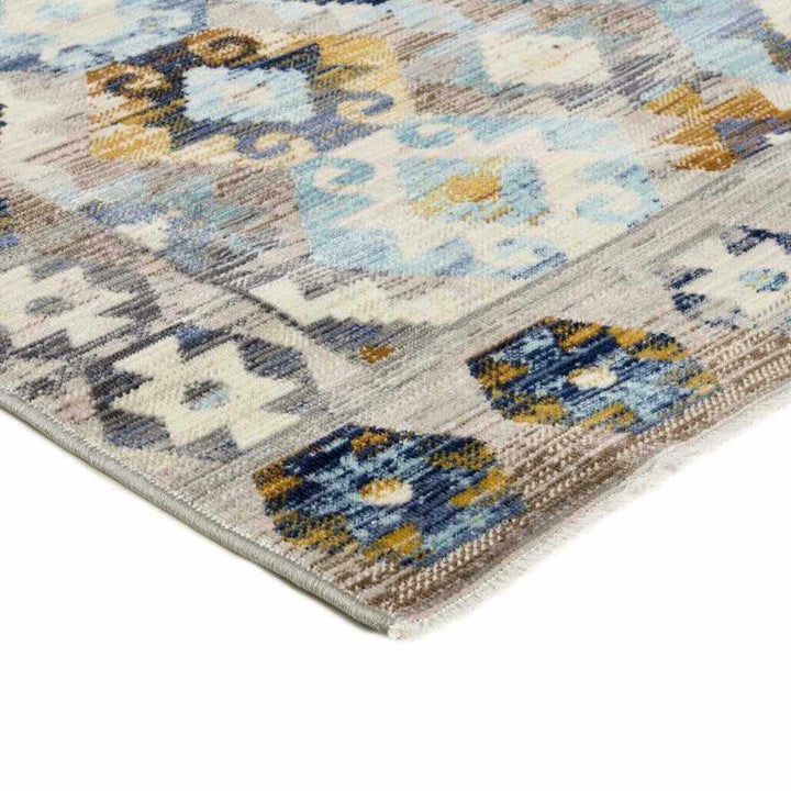Rezas Everyday Kelim 1 Gulvtæppe 300 x 400, Brown Blue