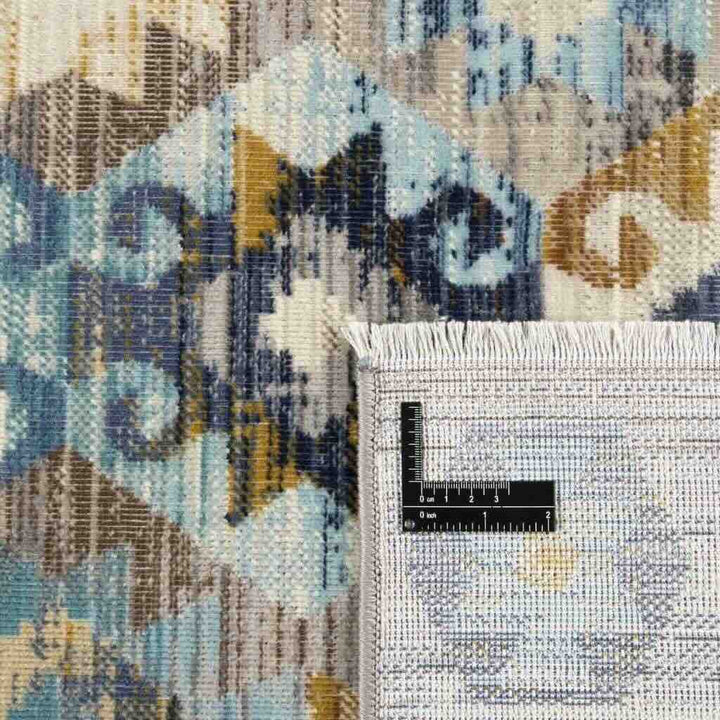 Rezas Everyday Kelim 1 Gulvtæppe 300 x 400, Brown Blue