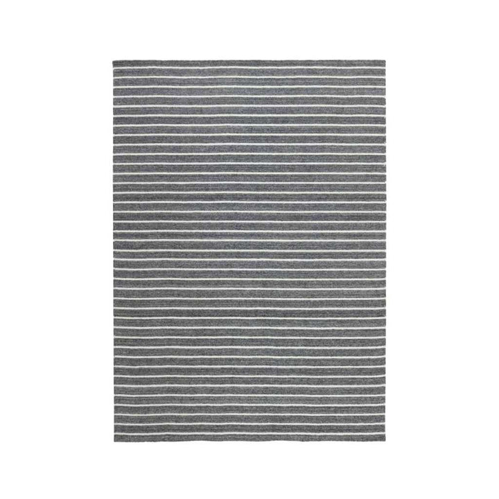 Rezas Nouveau Stripes Gulvtæppe 200 x 300, Dark Grey White