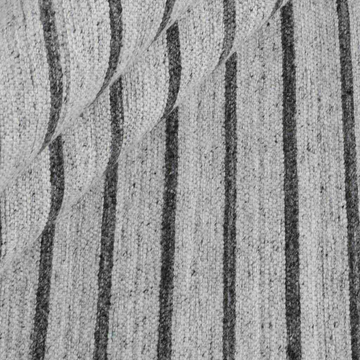 Rezas Nouveau Stripes Gulvtæppe 250 x 350, Silver Dark Grey