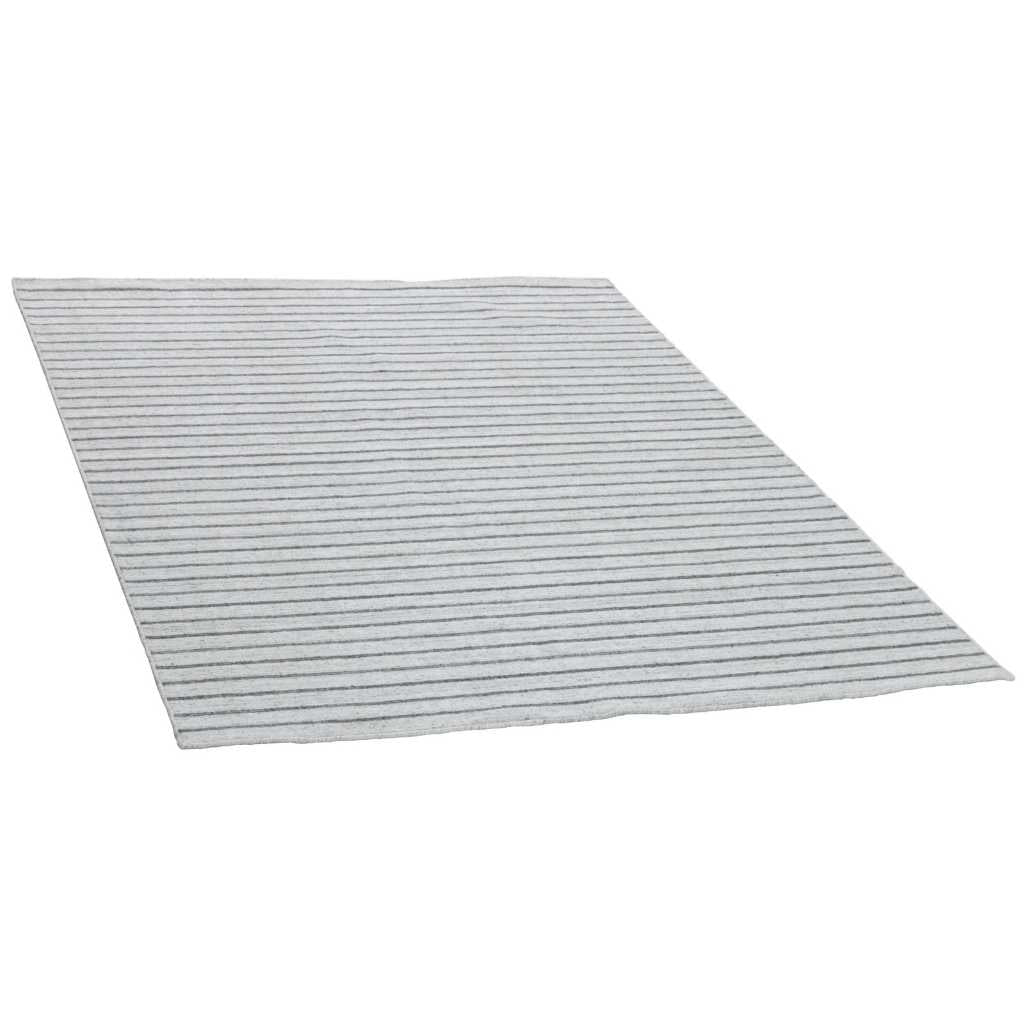 Rezas Nouveau Stripes Gulvtæppe 250 x 350, Silver Dark Grey