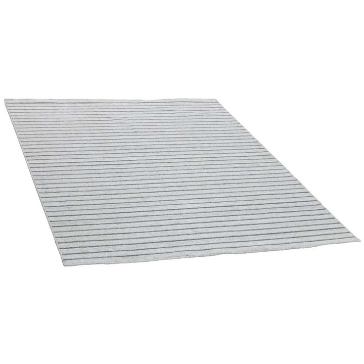 Rezas Nouveau Stripes Gulvtæppe 250 x 350, Silver Dark Grey