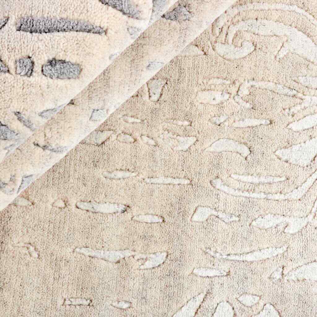 Rezas Shangri La Gulvtæppe 140 x 200, Rococo Beige
