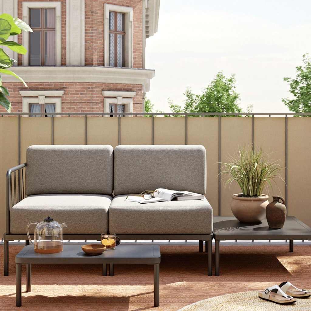 Hadley Outdoor Sofabord 60 x 70 - Steel Antracite Grey