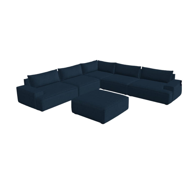 SOFACOMPANY 5 pers. Modulsofa - Velour Lux Navy